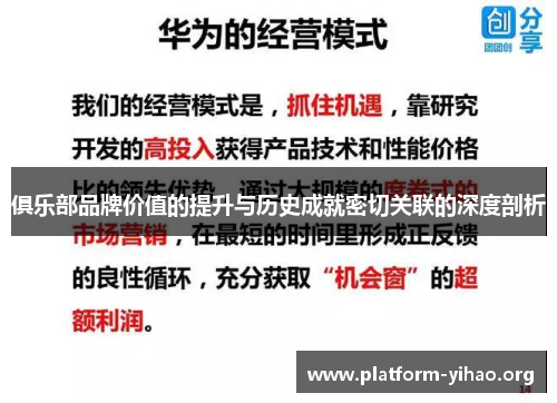 俱乐部品牌价值的提升与历史成就密切关联的深度剖析 俱乐部品牌价值的提升与历史成就密切关联的深度剖析