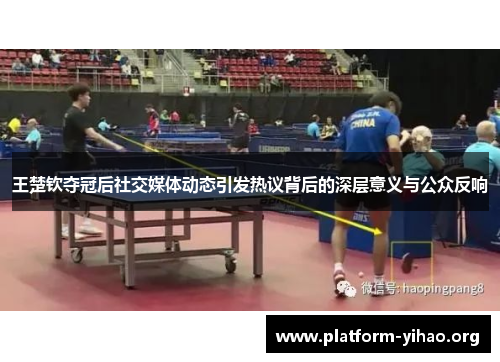 王楚钦夺冠后社交媒体动态引发热议背后的深层意义与公众反响 王楚钦夺冠后社交媒体动态引发热议背后的深层意义与公众反响