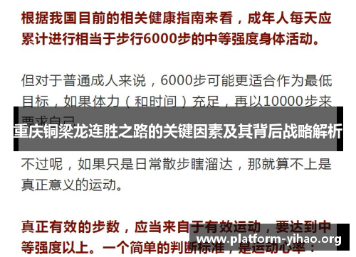重庆铜梁龙连胜之路的关键因素及其背后战略解析 重庆铜梁龙连胜之路的关键因素及其背后战略解析